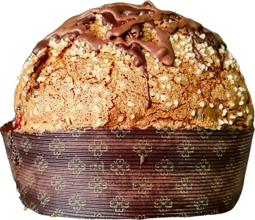 Panettone triple chocolate de frente
