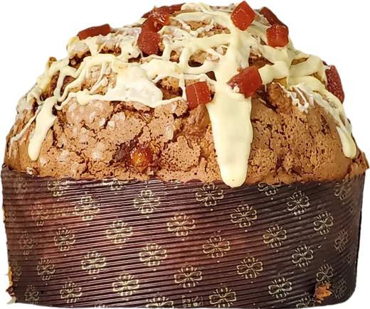 Panettone de guayaba de frente